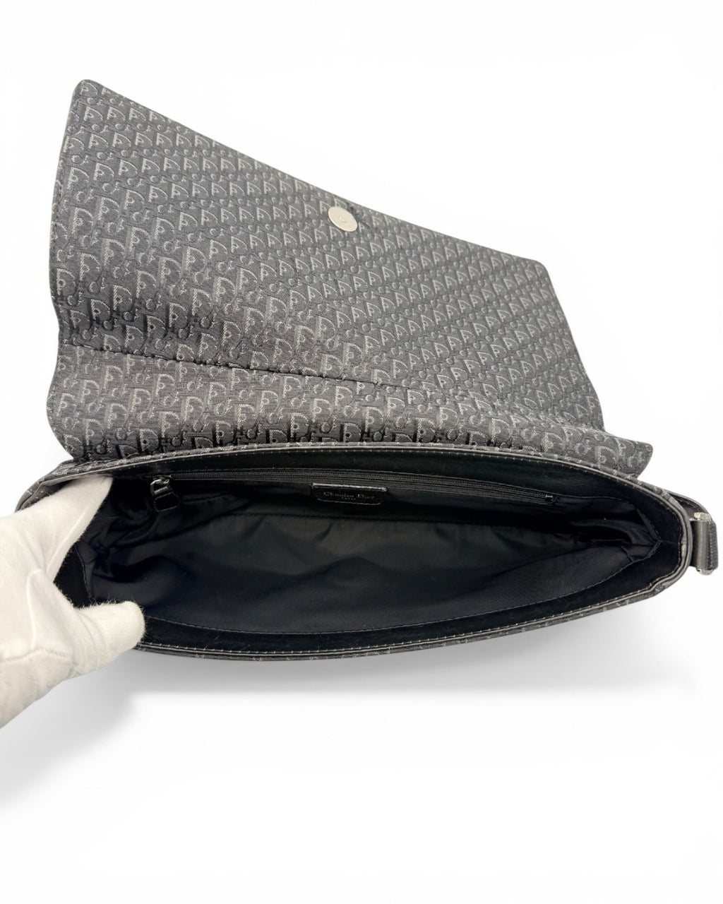 Mala de ombro Christian Dior Vintage Oblique Canvas Baguette