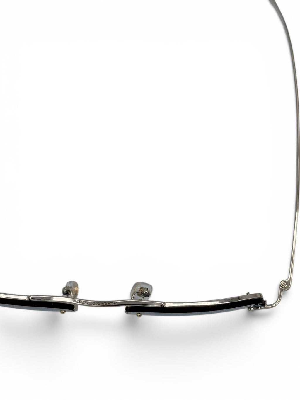 Montblanc silver-light blue sunglasses