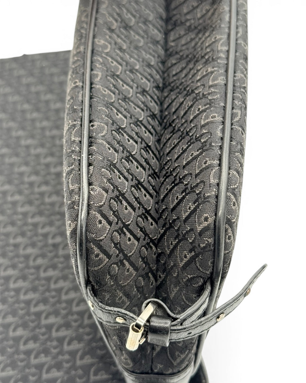 Mala de ombro Christian Dior Vintage Oblique Canvas Baguette