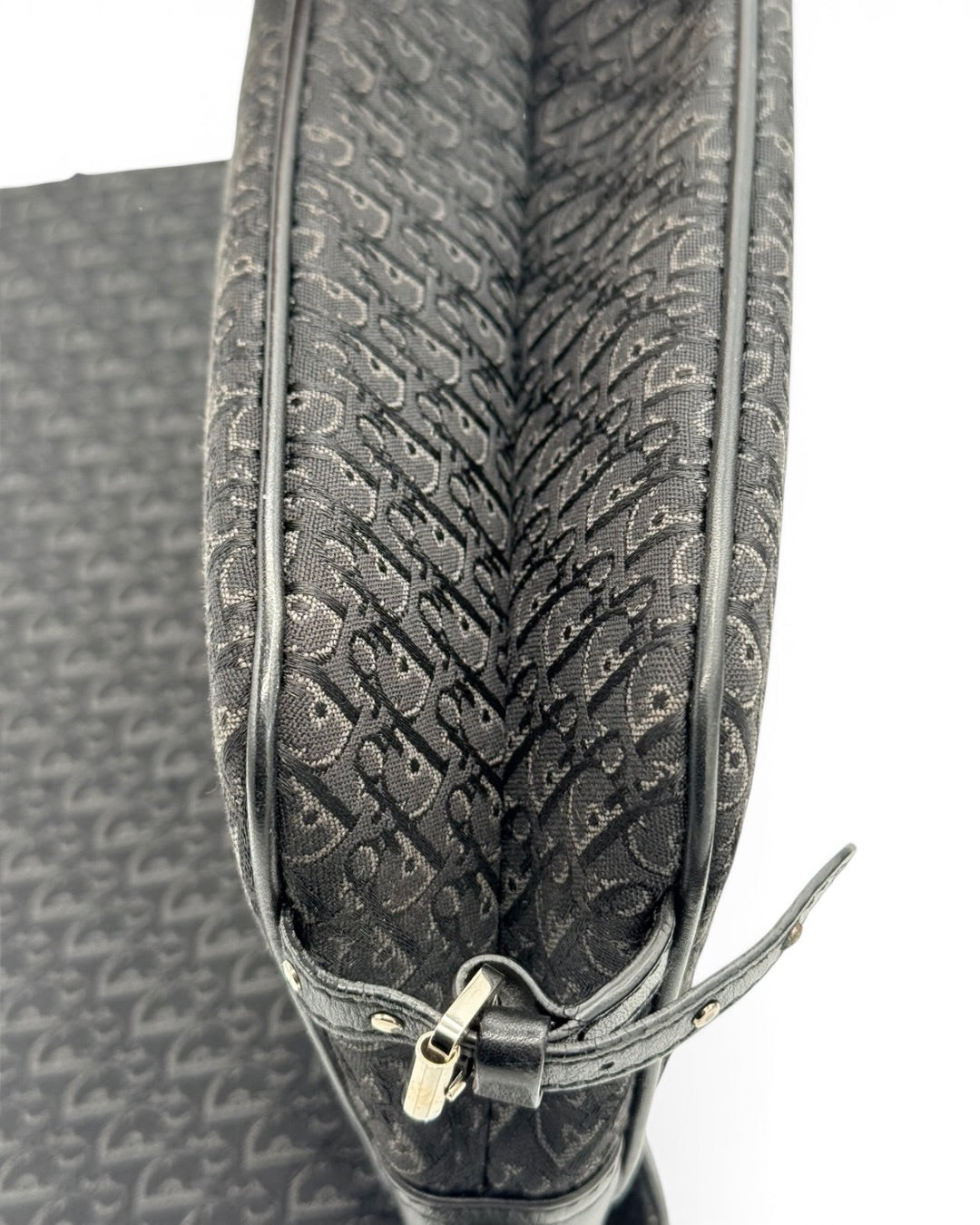 Mala de ombro Christian Dior Vintage Oblique Canvas Baguette