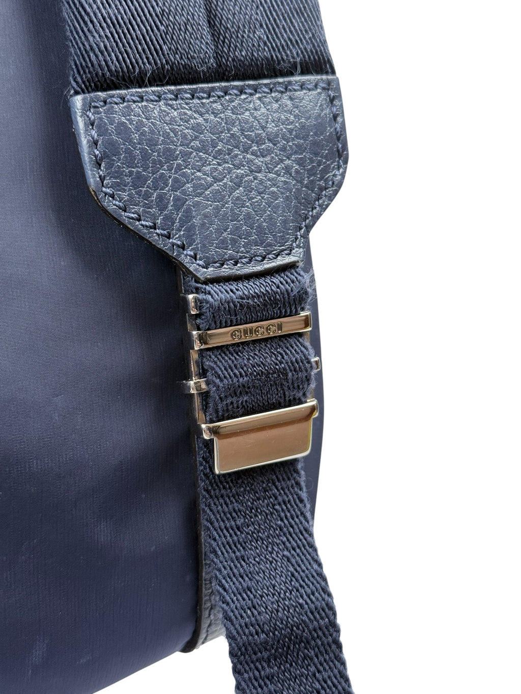 Gucci GG Nylon Backpack – Navy Blue