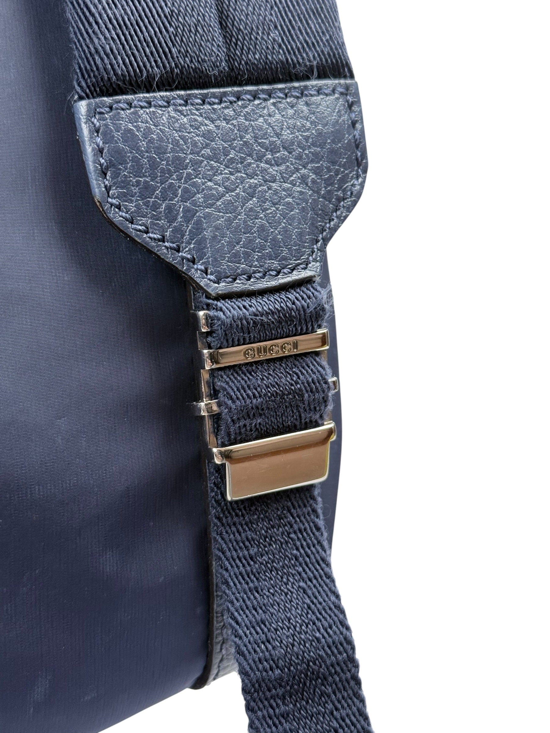 Gucci GG Nylon Backpack – Navy Blue