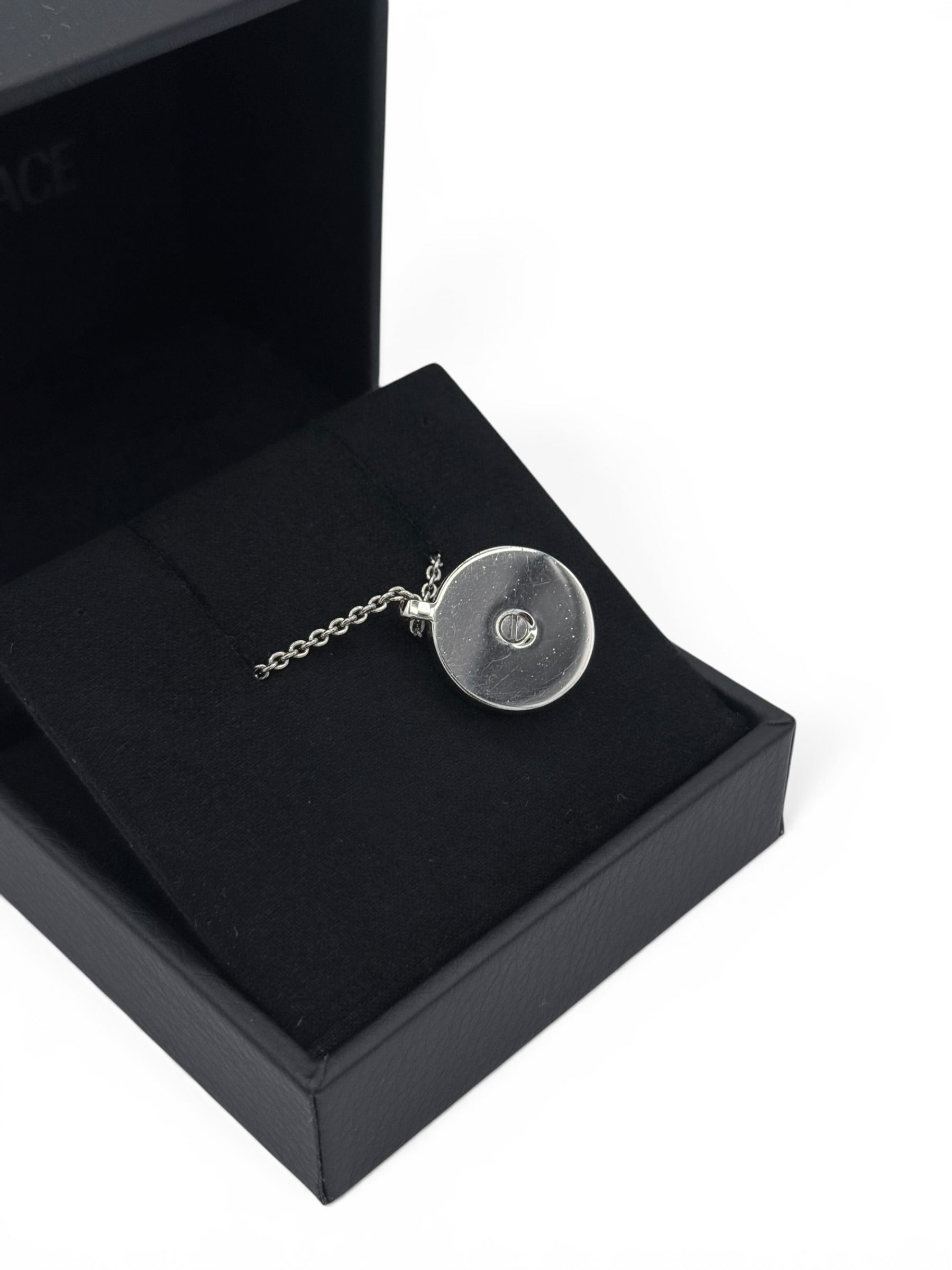 Versace Medusa necklace silver tone