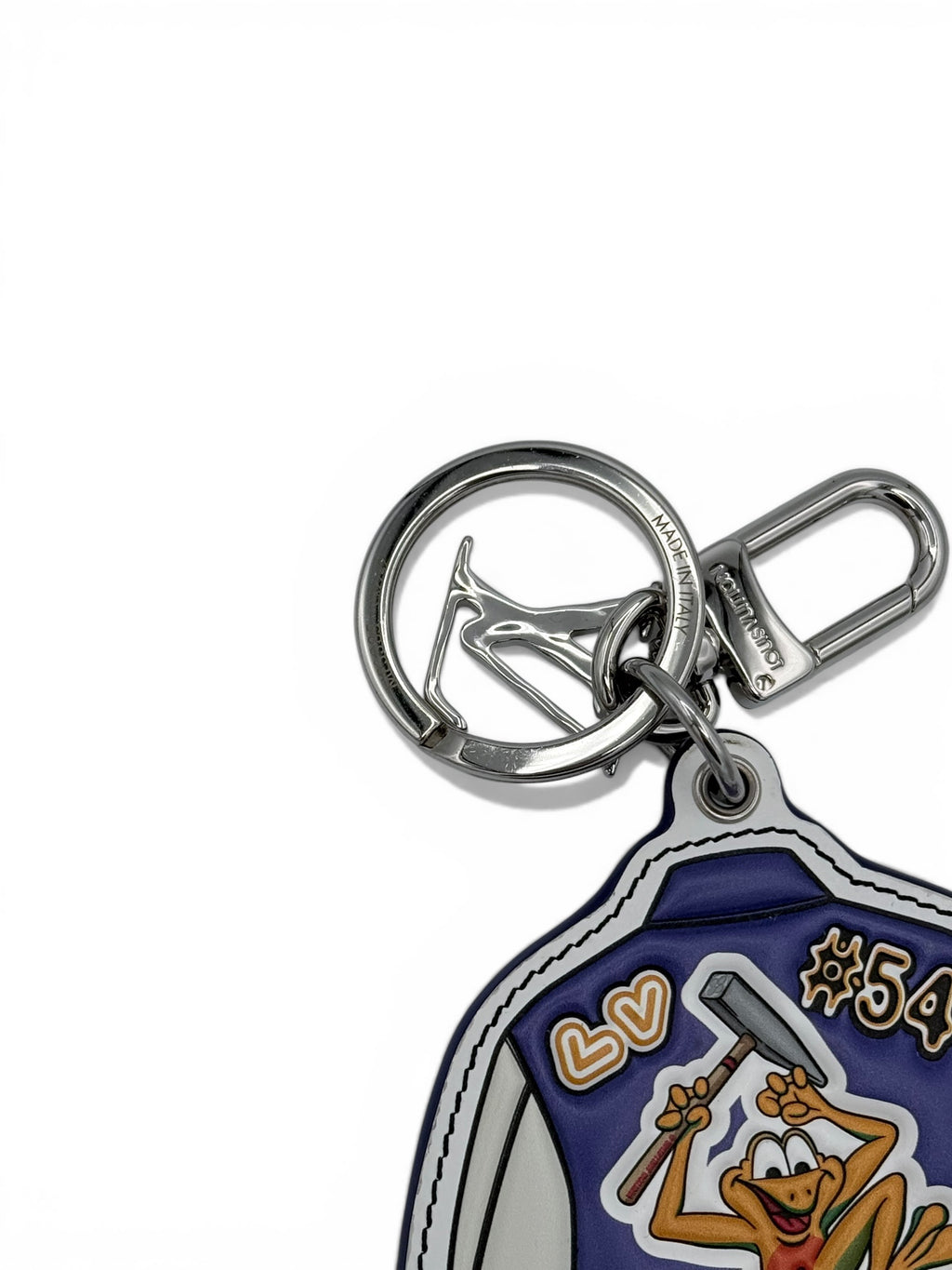 Louis Vuitton x Virgil Abloh: SS21 "Zoooom with Friends" Varsity Jacket Bag Charm