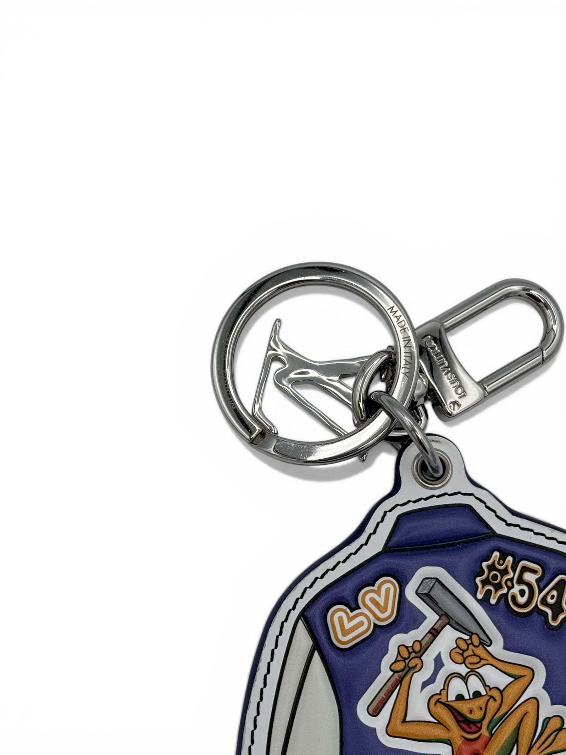 Louis Vuitton x Virgil Abloh: SS21 "Zoooom with Friends" Varsity Jacket Bag Charm