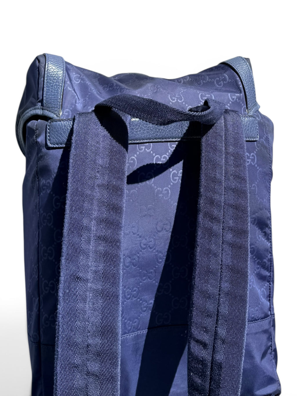 Gucci GG Nylon Backpack – Navy Blue