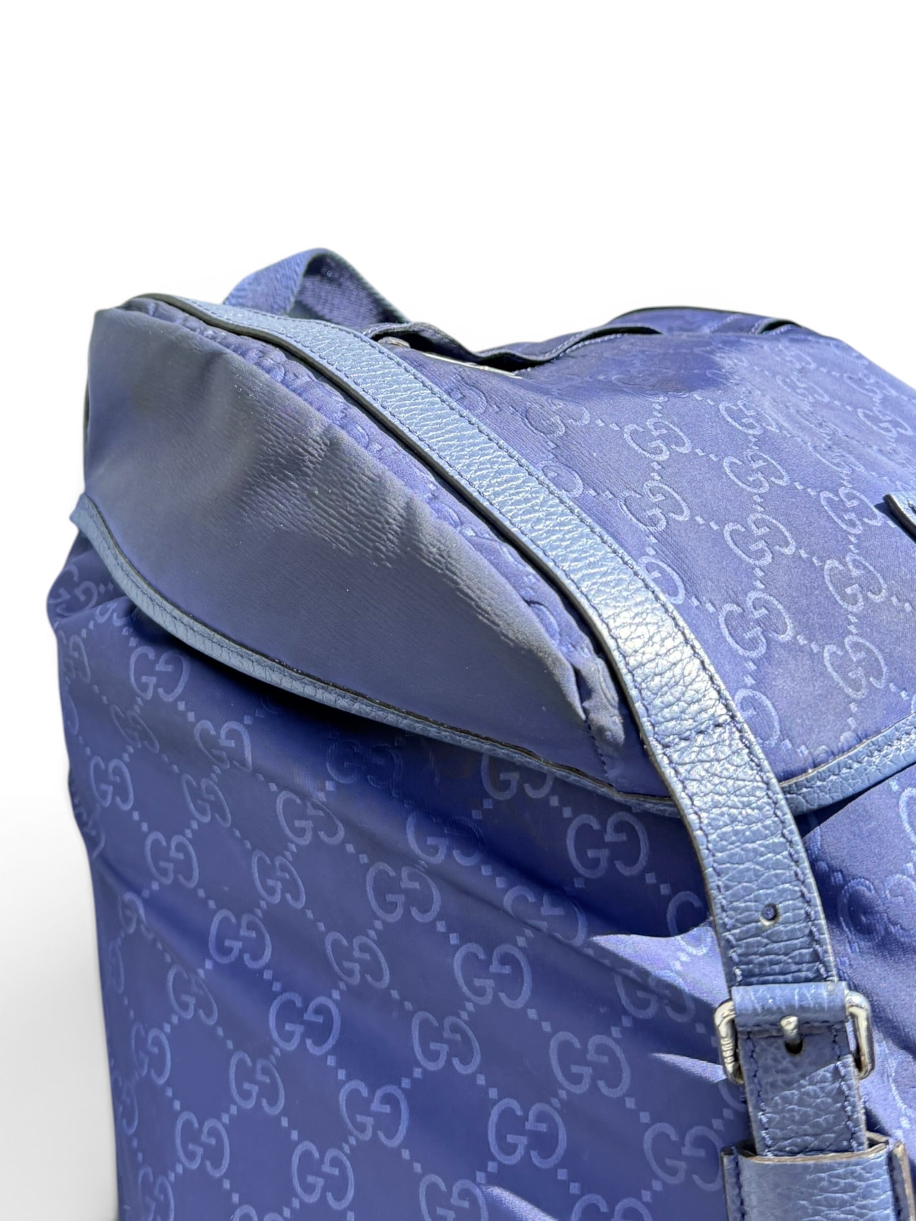 Gucci GG Nylon Backpack – Navy Blue
