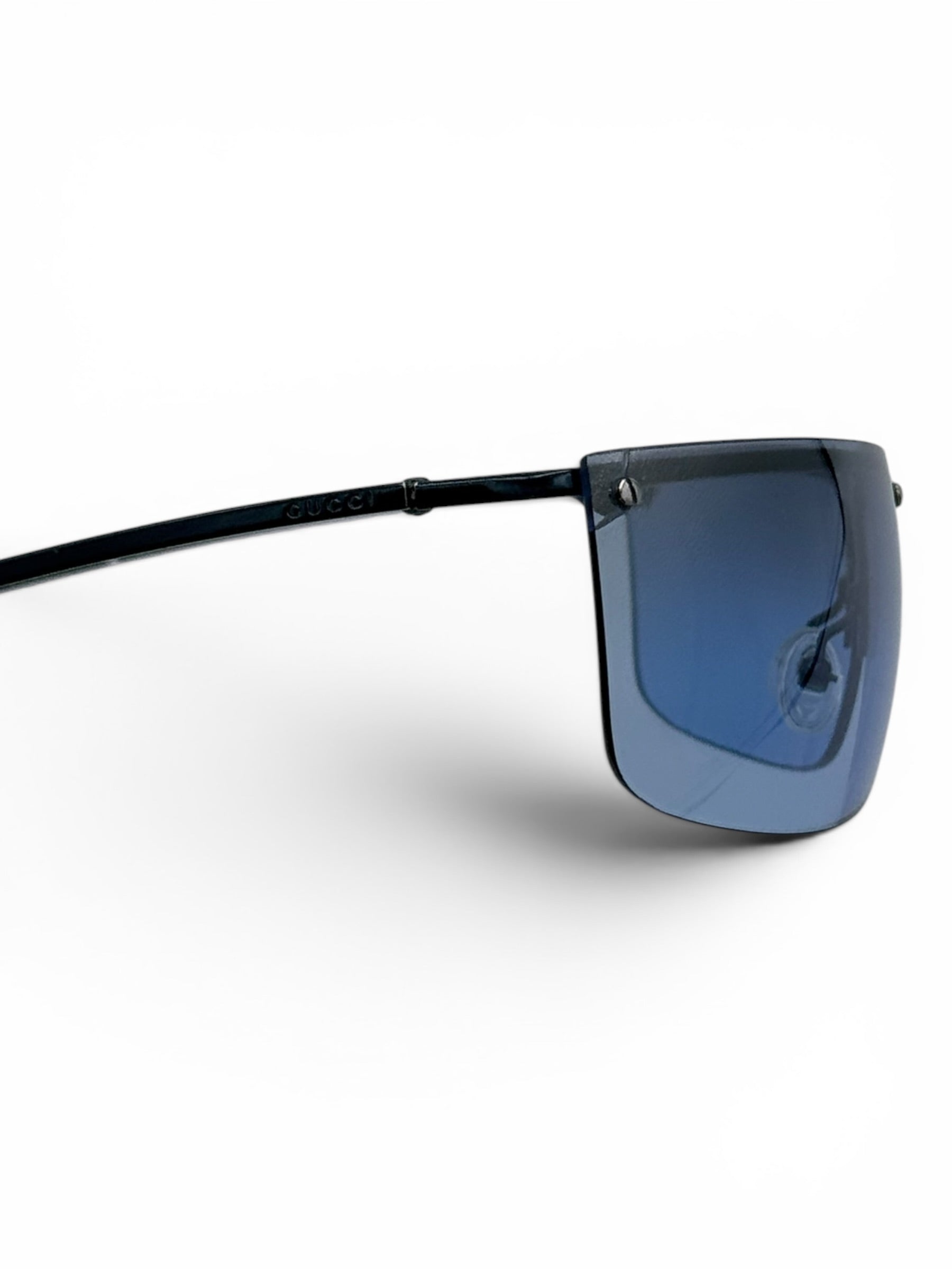 Gucci vintage sunglasses blue FW2000 - Frameless - Tom Ford Era