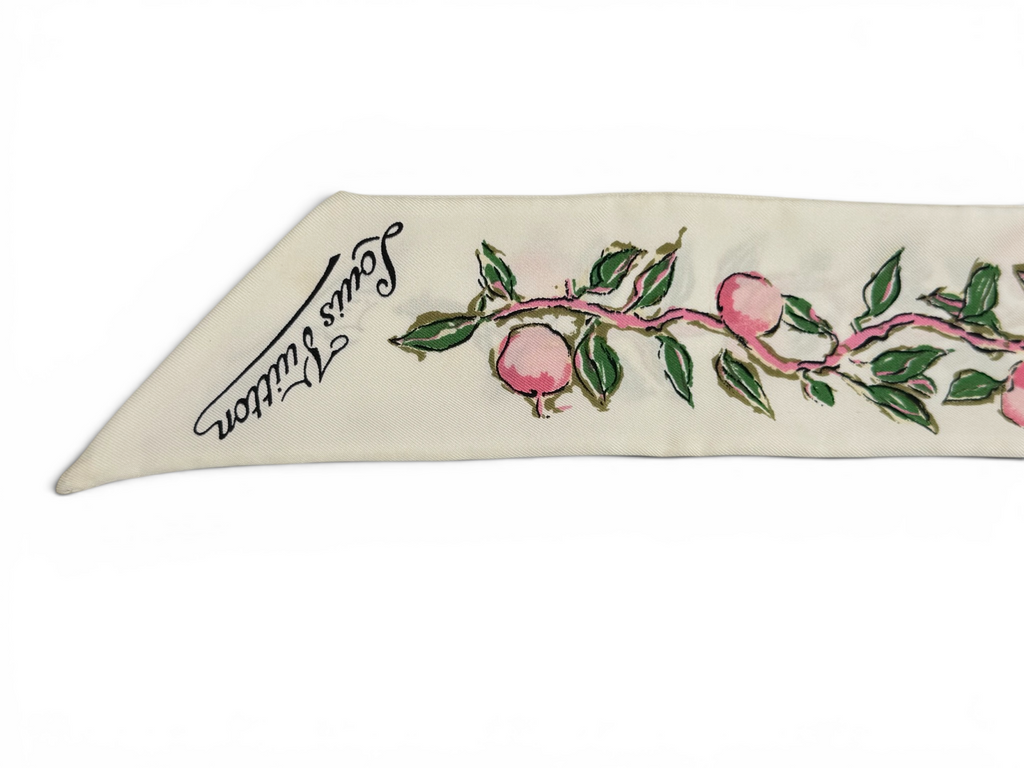 Louis Vuitton pink floral silk bandeau