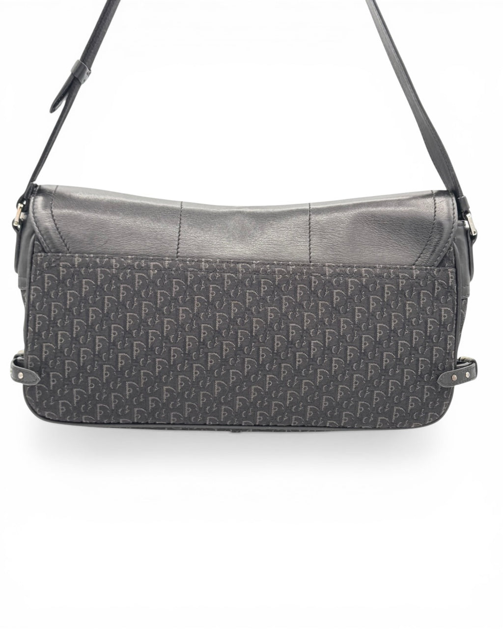Mala de ombro Christian Dior Vintage Oblique Canvas Baguette
