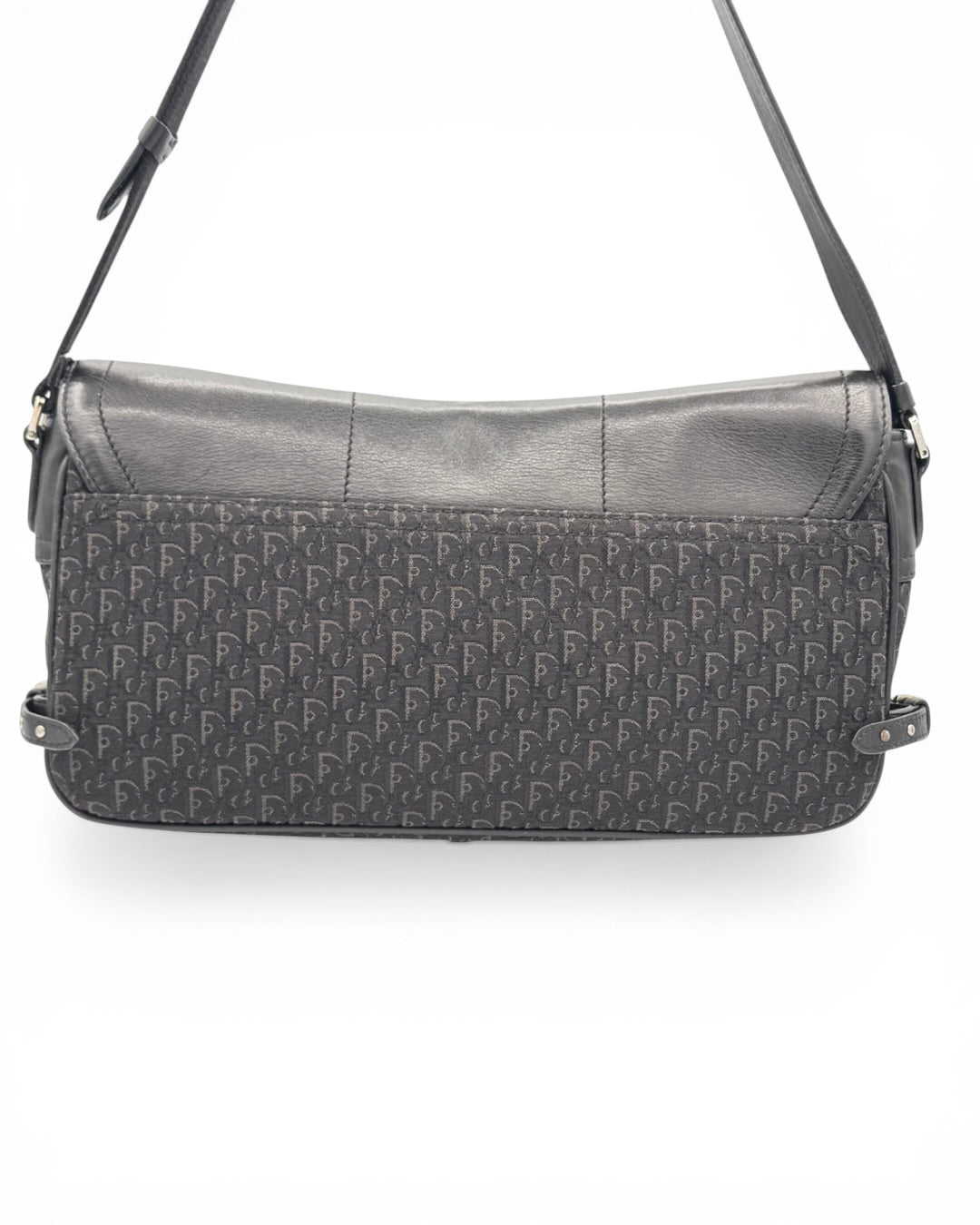 Mala de ombro Christian Dior Vintage Oblique Canvas Baguette