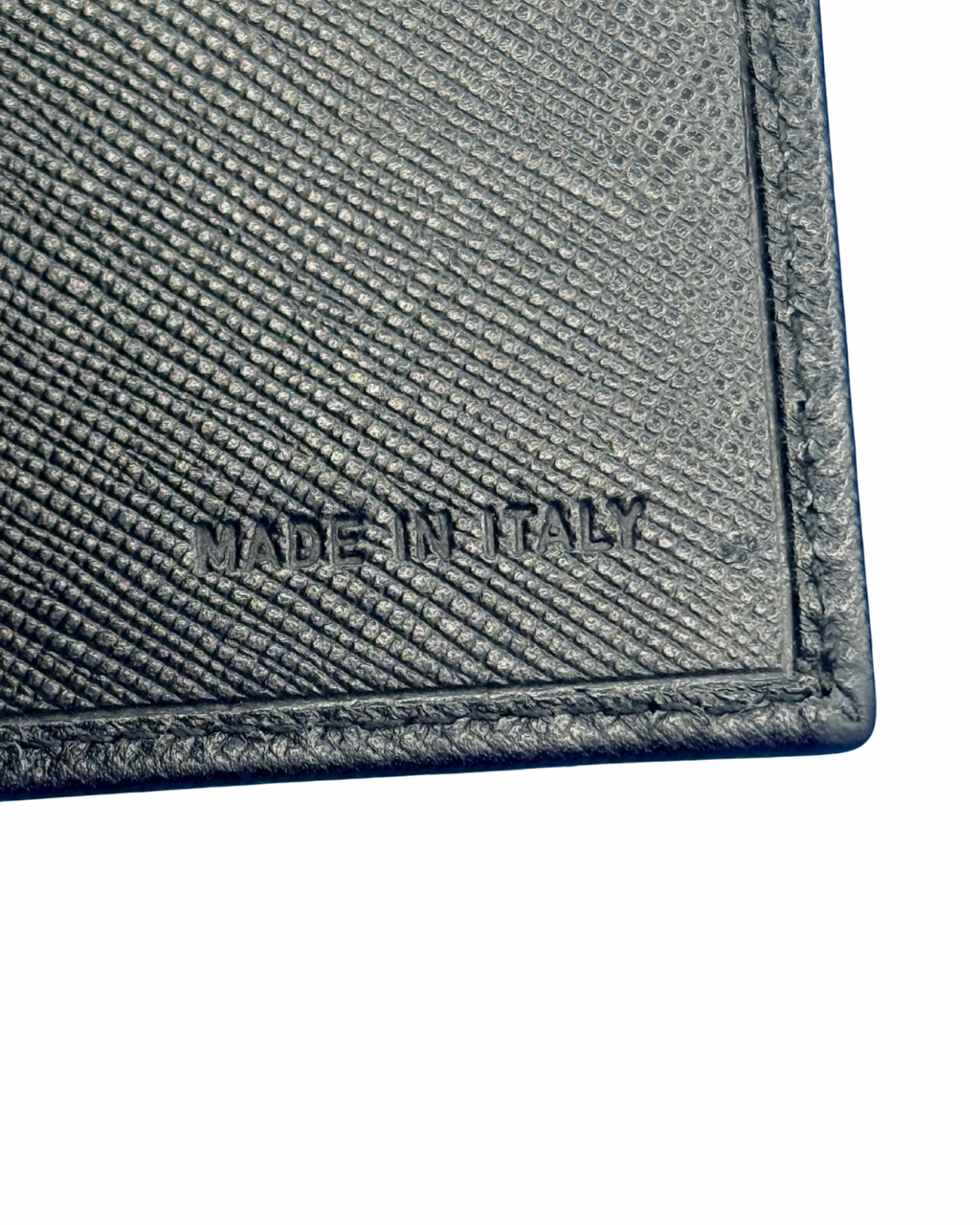 Prada Saffiano Leather Money Clip Wallet – Black