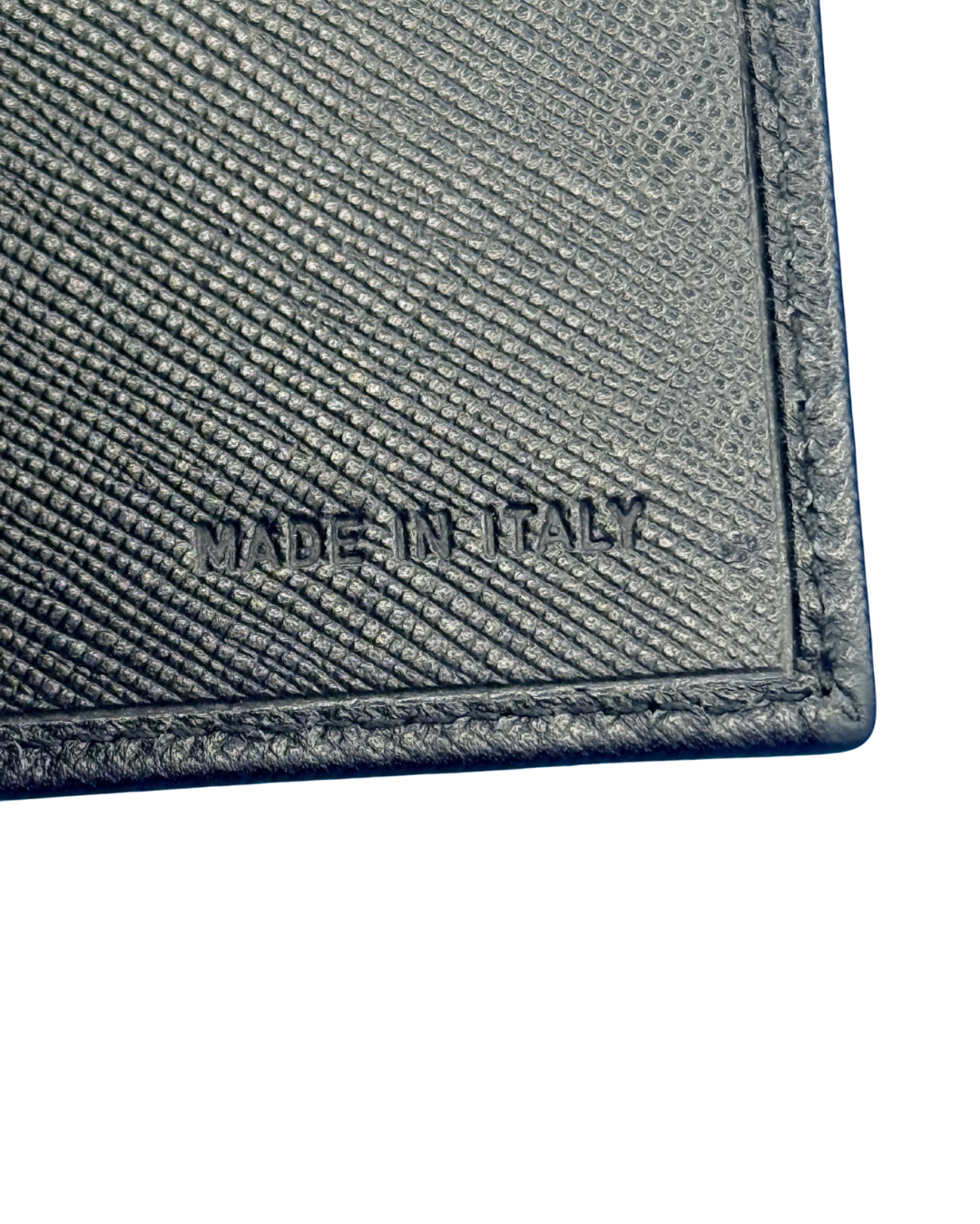 Prada Saffiano Leather Money Clip Wallet – Black