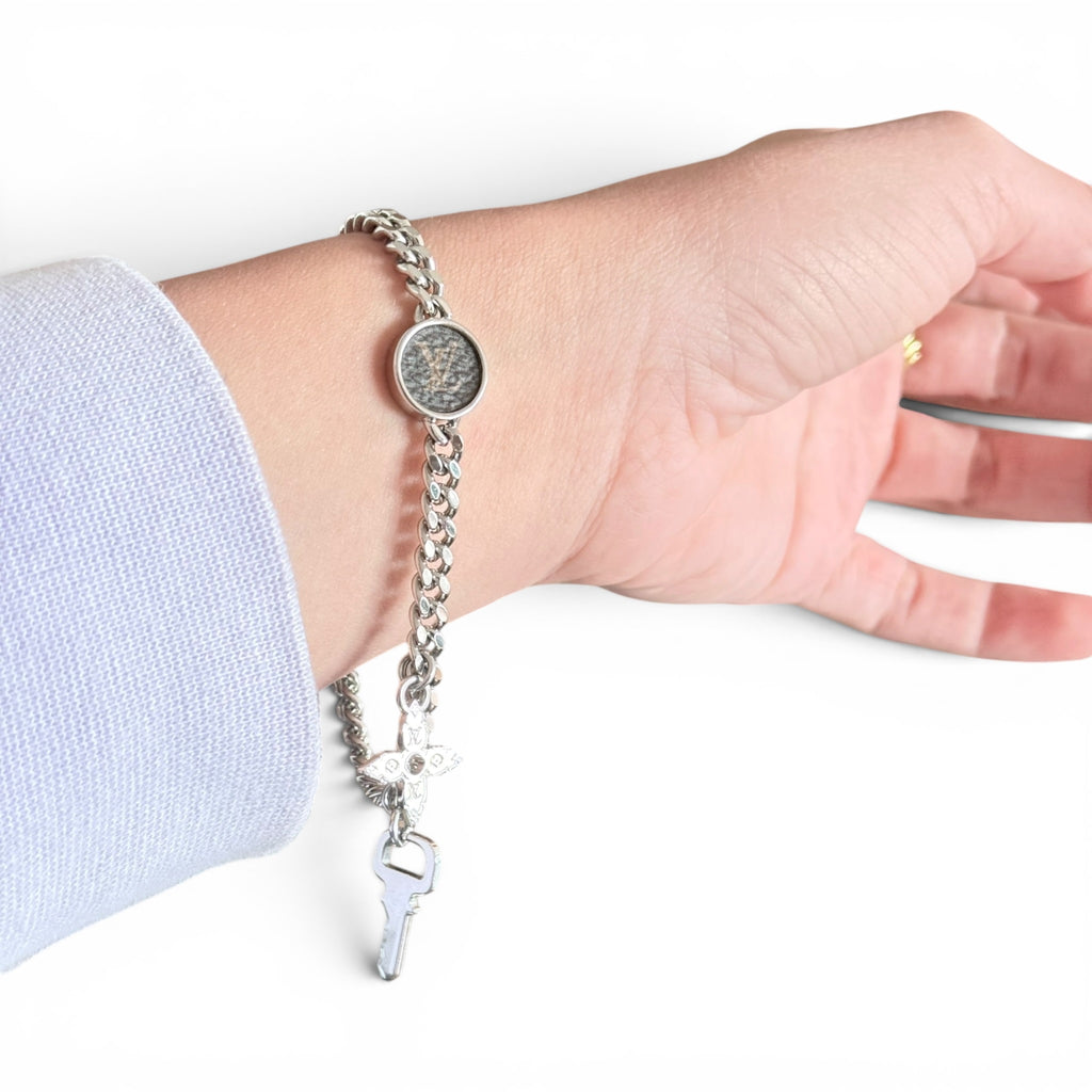 Louis Vuitton silver tone bracelet