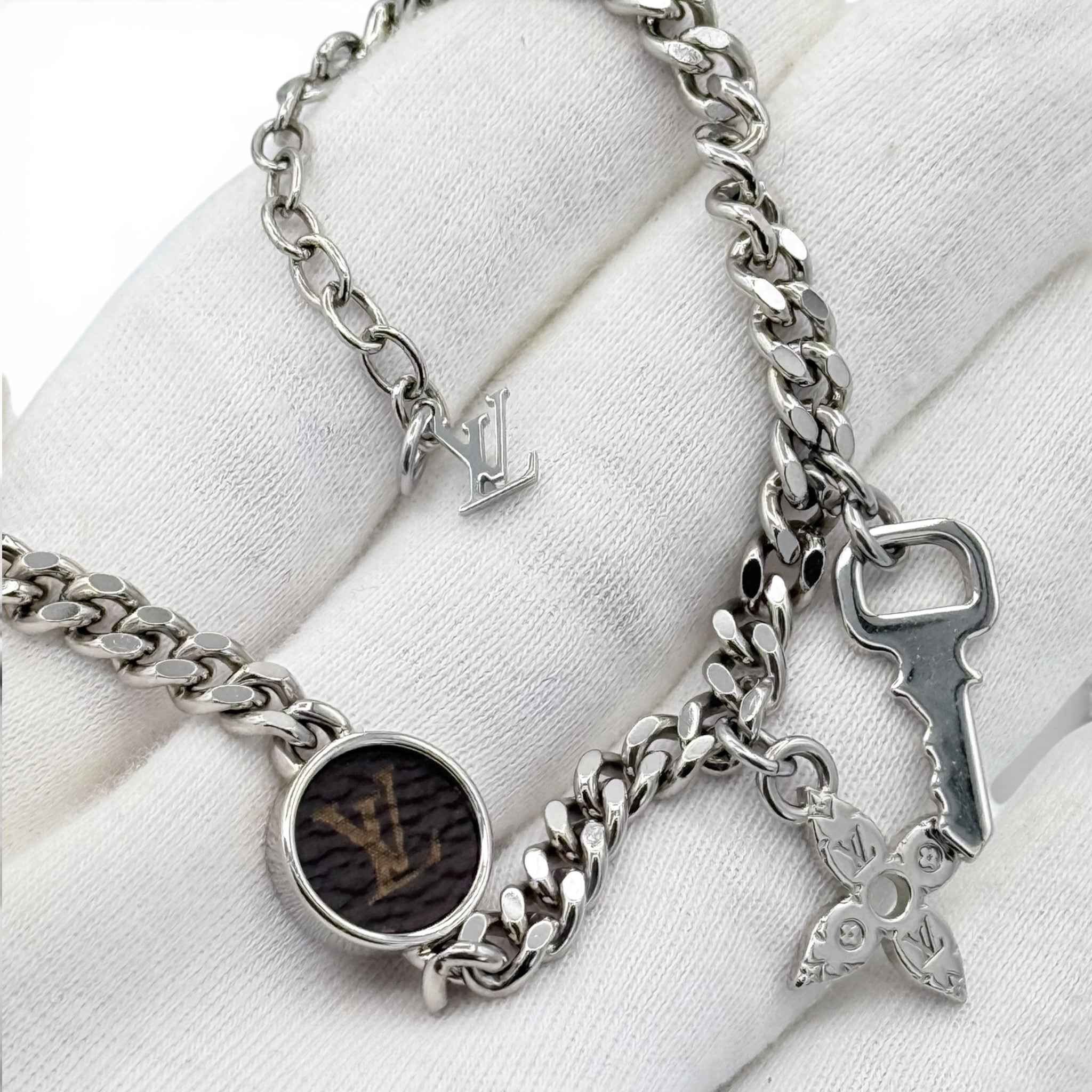 Louis Vuitton silver tone bracelet