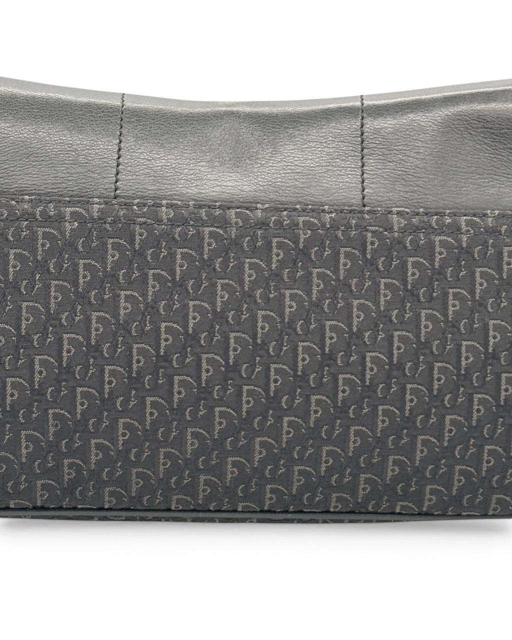 Mala de ombro Christian Dior Vintage Oblique Canvas Baguette