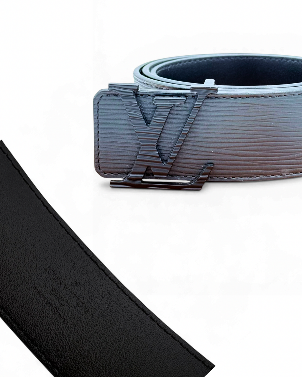 Louis Vuitton LV Initiales Belt 90cm - Black Epi Leather