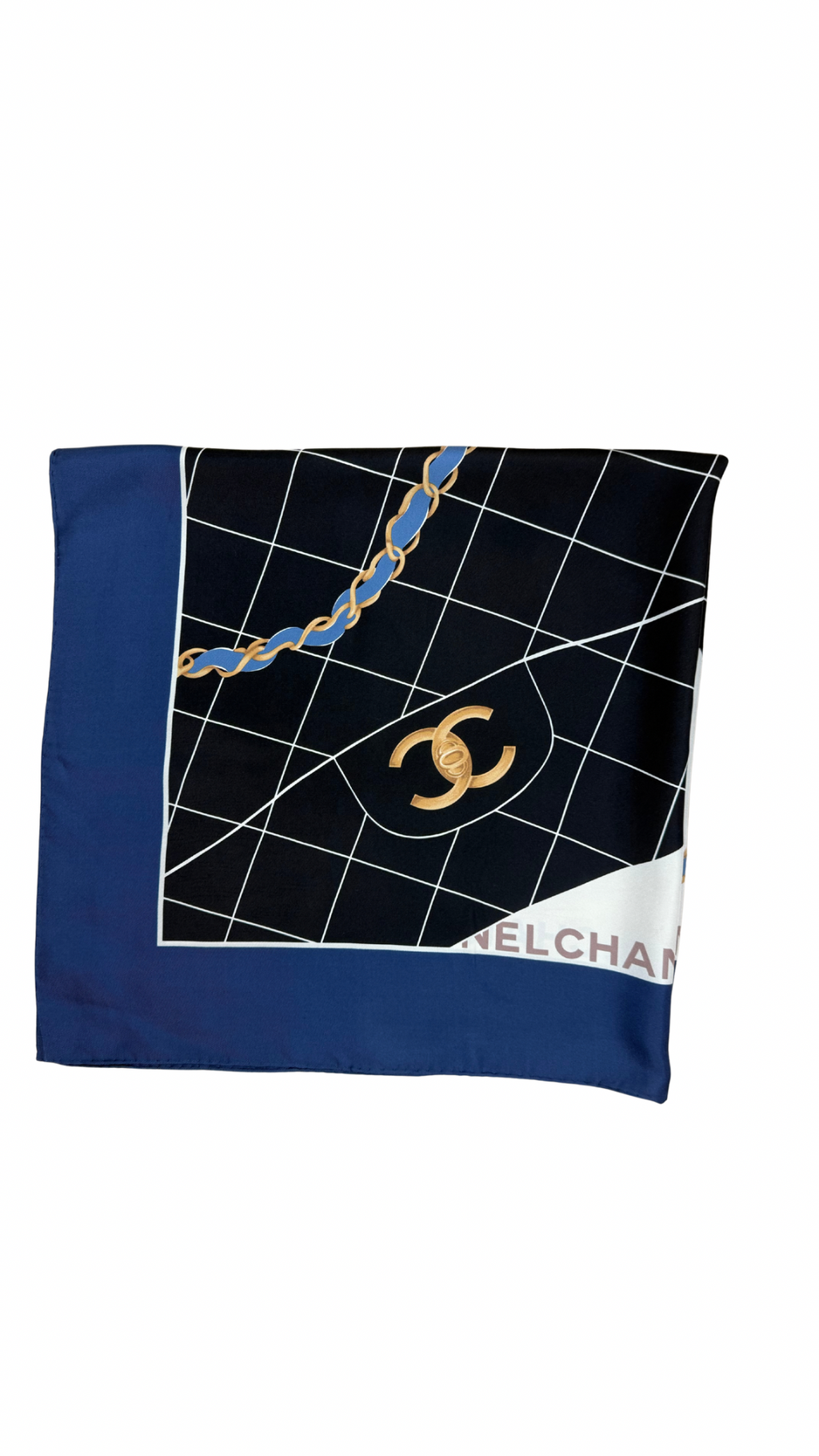 Chanel silk scarf LUXVINTAGE-LISBON