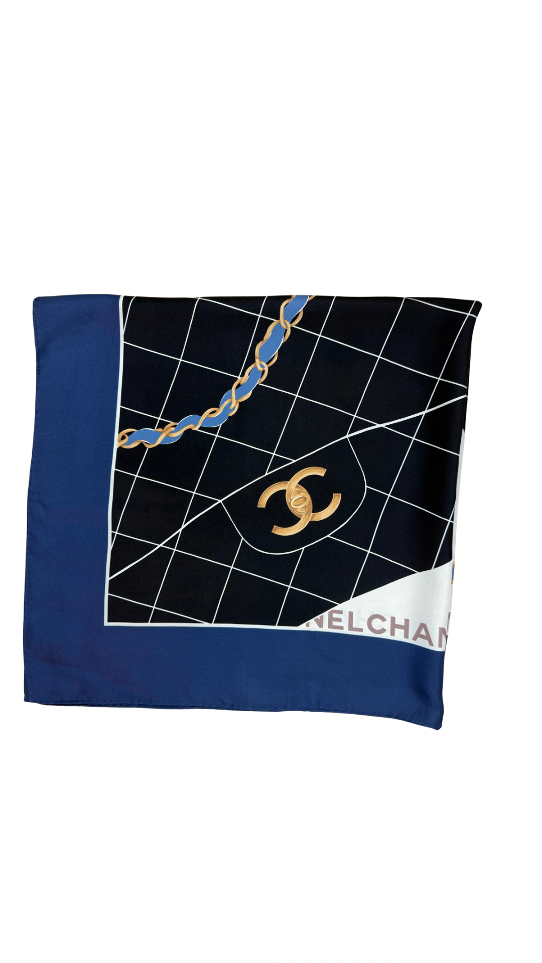 Chanel silk scarf LUXVINTAGE-LISBON