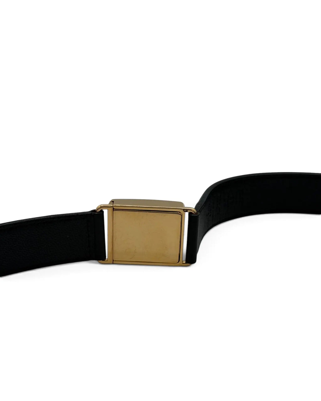 Louis Vuitton Vintage Belt – Black Leather – Gold LV Buckle LUXVINTAGELISBON