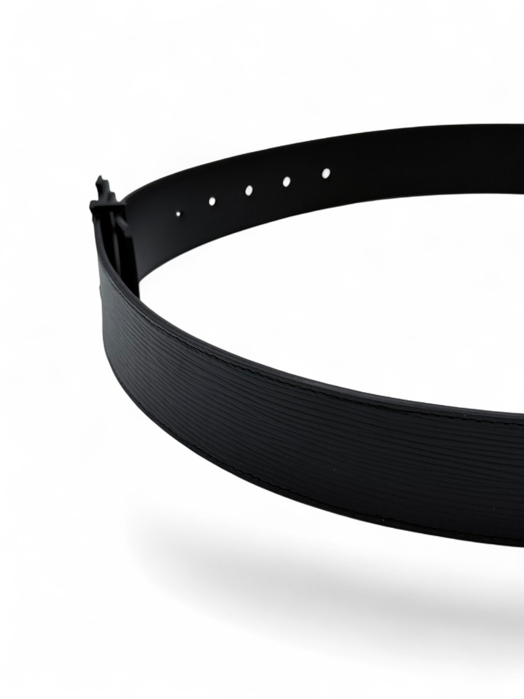 Louis Vuitton LV Initiales Belt 90cm - Black Epi Leather