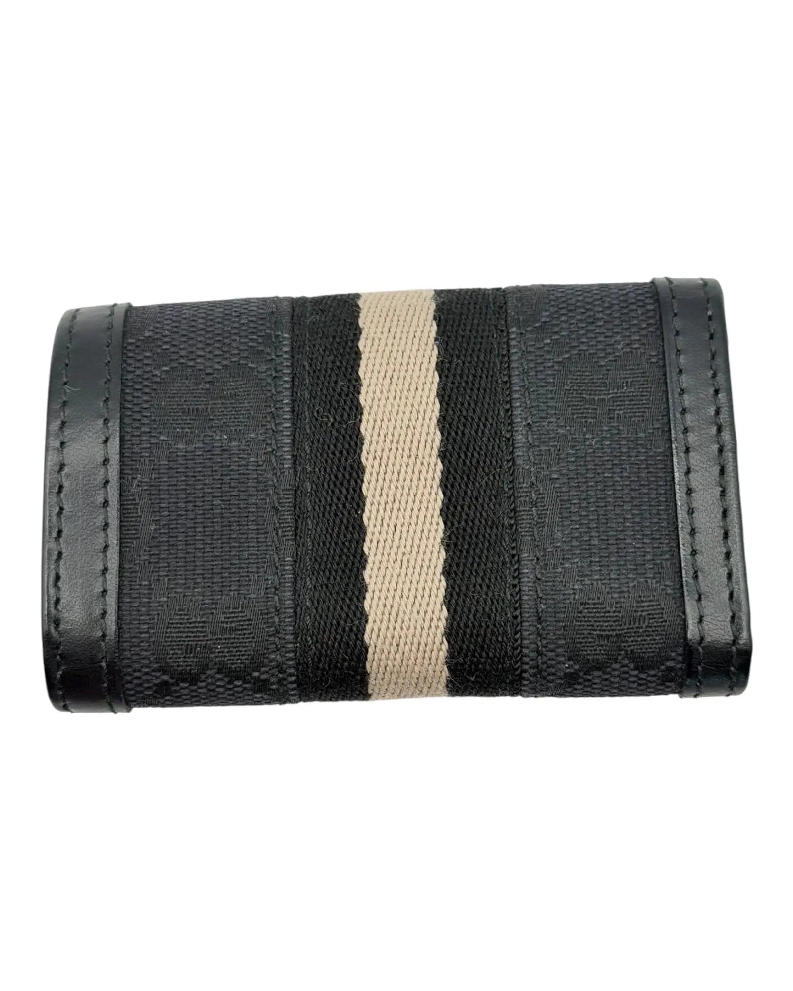 Gucci GG Canvas Key Holder – Web Stripe