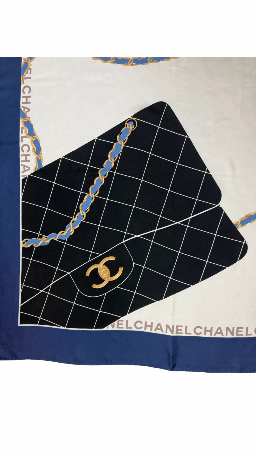 Chanel silk scarf LUXVINTAGE-LISBON