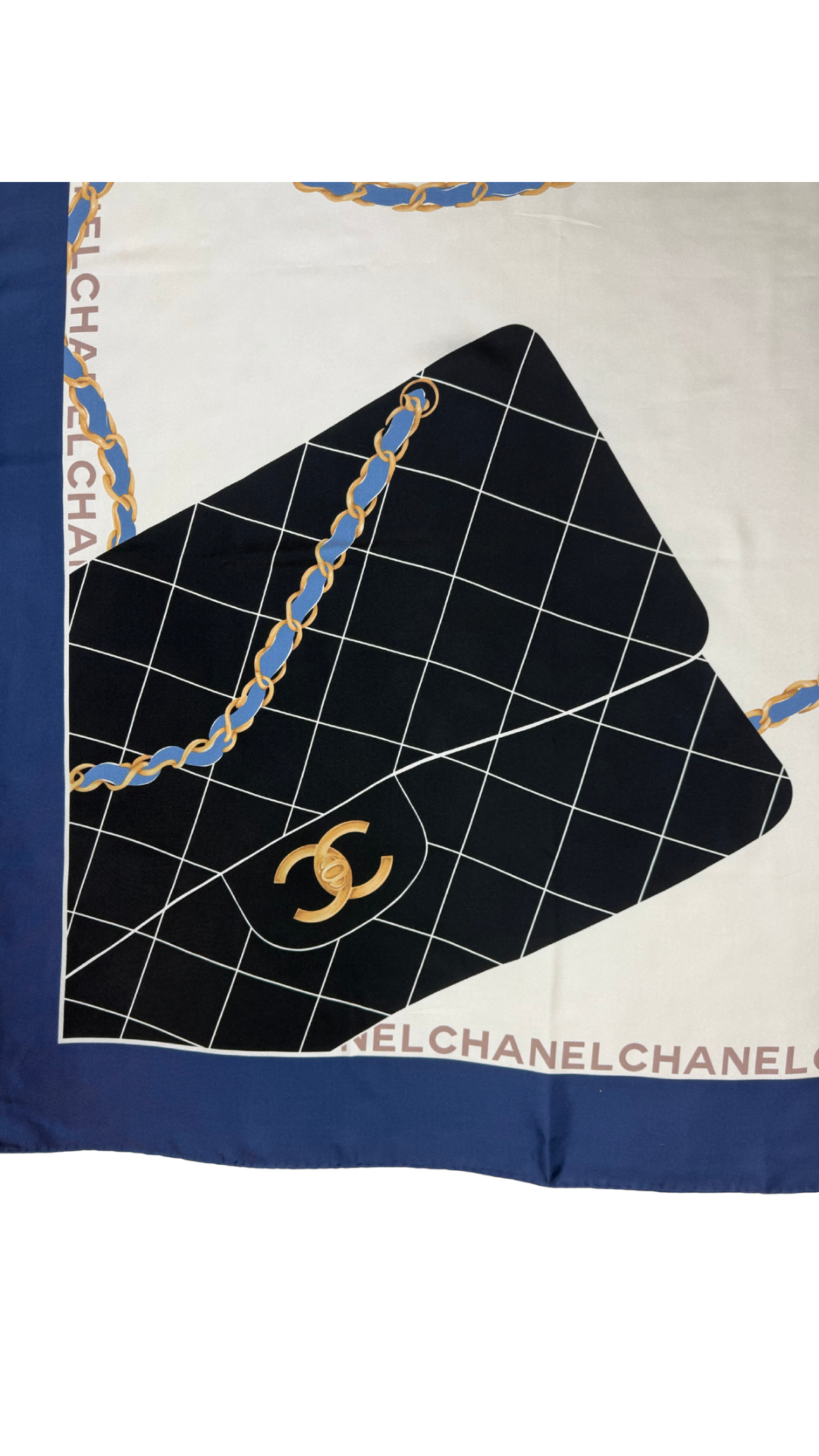 Chanel silk scarf LUXVINTAGE-LISBON