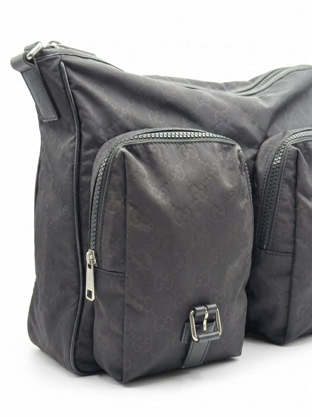 Gucci Monogram Nylon Messenger Bag LUXVINTAGELISBON