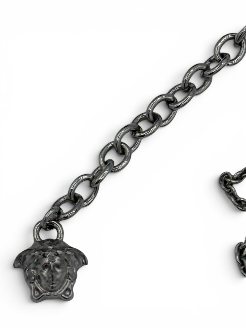 Versace Medusa necklace silver tone