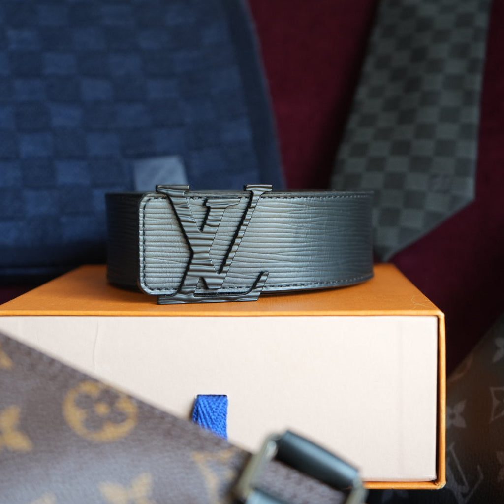 Louis Vuitton LV Initiales Belt 90cm - Black Epi Leather