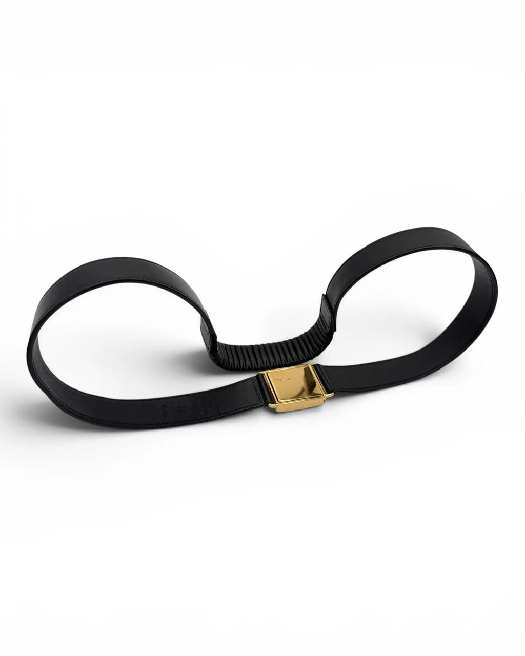 Louis Vuitton Vintage Belt – Black Leather – Gold LV Buckle LUXVINTAGELISBON