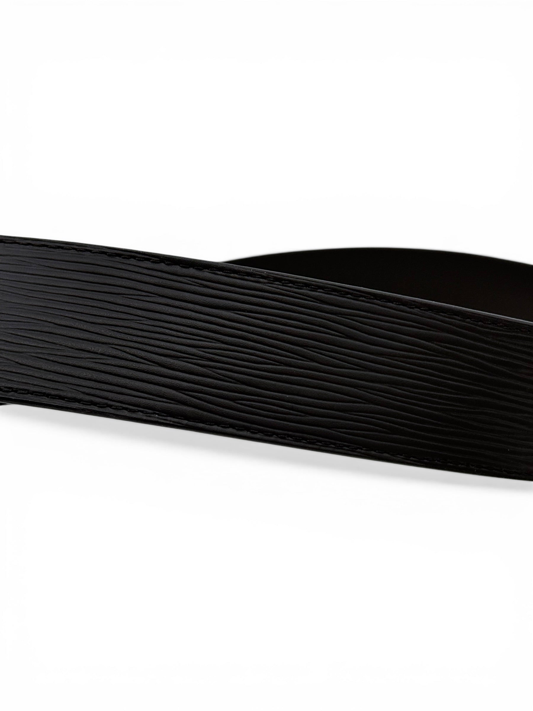 Louis Vuitton LV Initiales Belt 90cm - Black Epi Leather