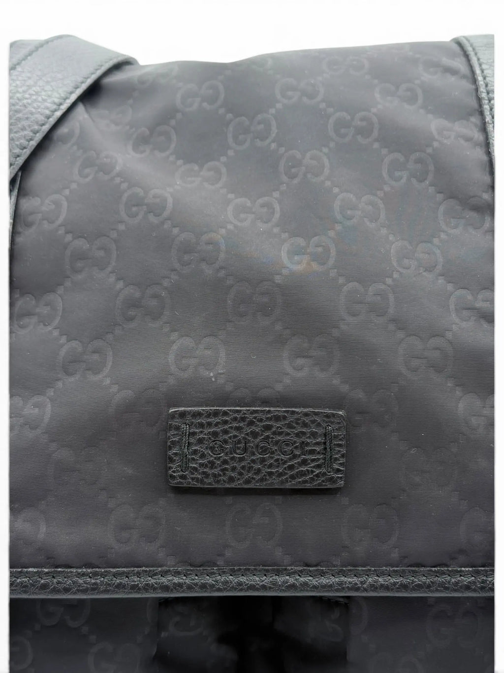 Gucci Monogram Nylon Messenger Bag LUXVINTAGELISBON