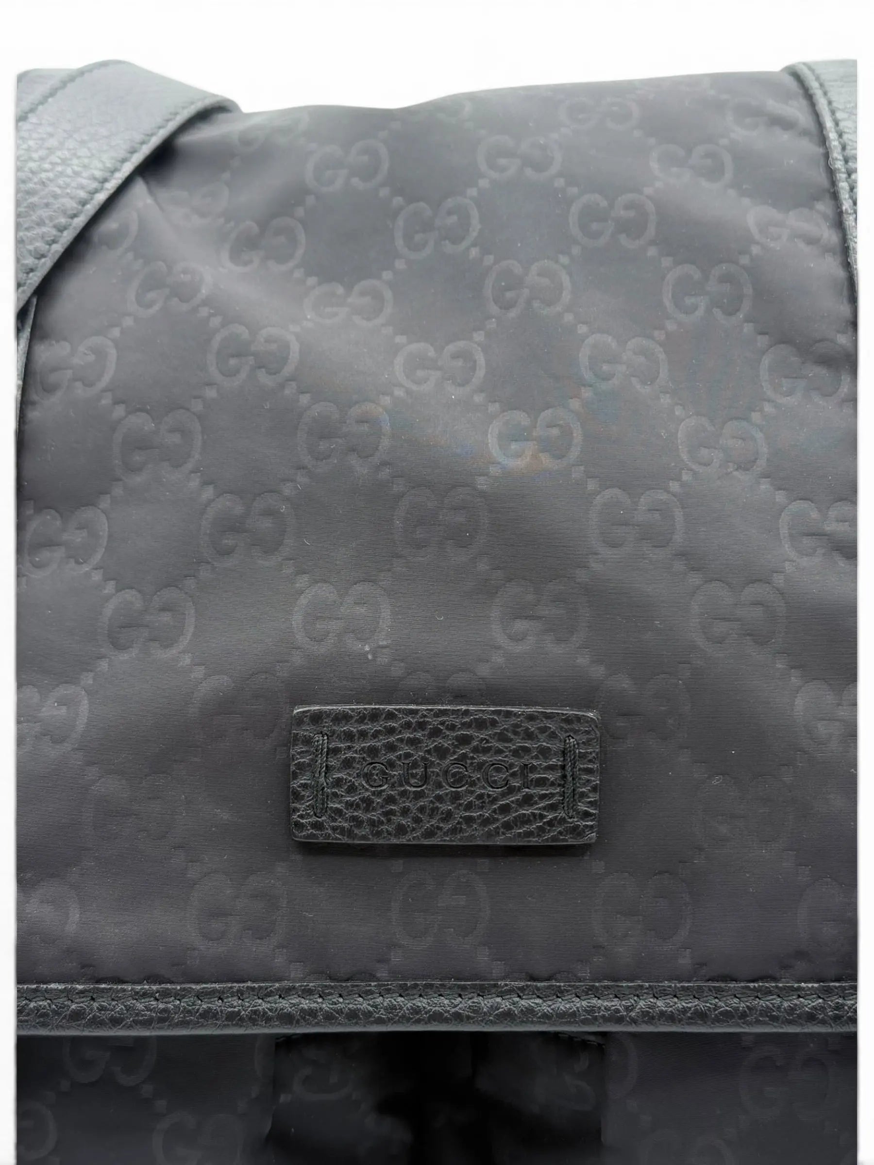 Gucci Monogram Nylon Messenger Bag LUXVINTAGELISBON