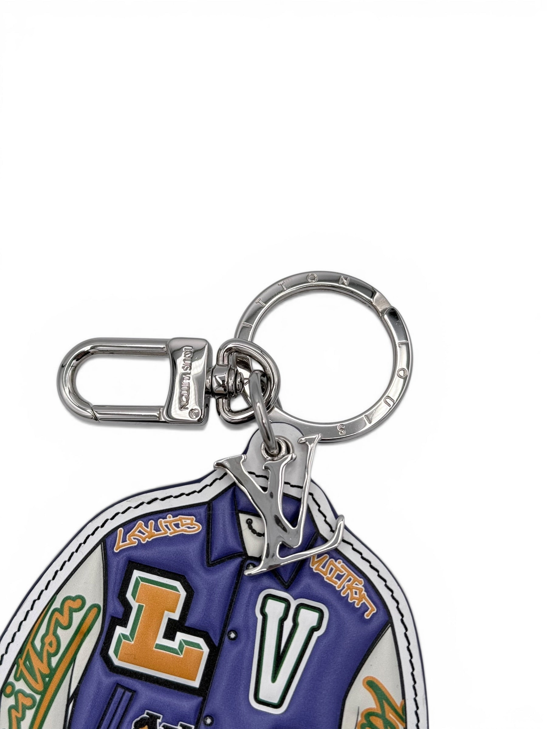 Louis Vuitton x Virgil Abloh: SS21 "Zoooom with Friends" Varsity Jacket Bag Charm
