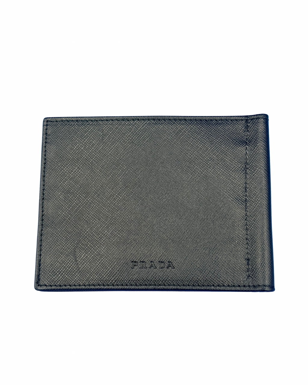Prada Saffiano Leather Money Clip Wallet – Black