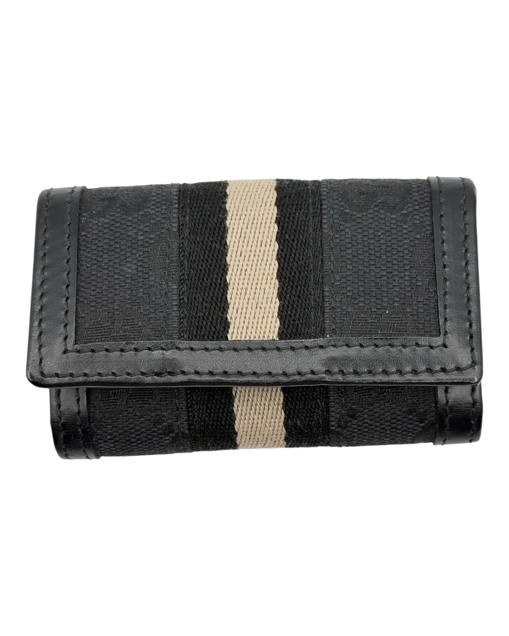 Gucci GG Canvas Key Holder – Web Stripe