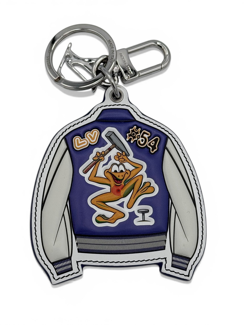 Louis Vuitton x Virgil Abloh: SS21 "Zoooom with Friends" Varsity Jacket Bag Charm