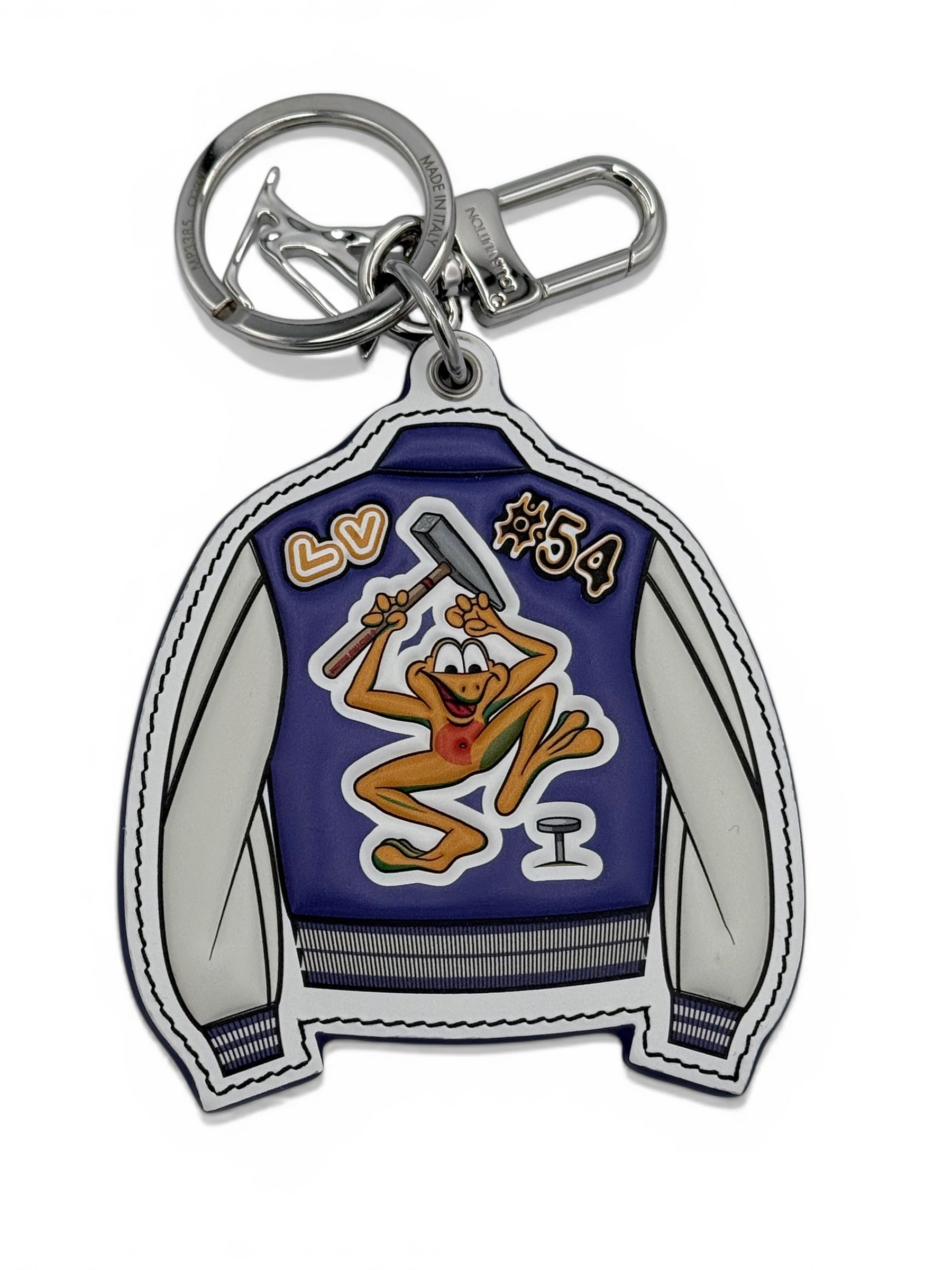 Louis Vuitton x Virgil Abloh: SS21 "Zoooom with Friends" Varsity Jacket Bag Charm
