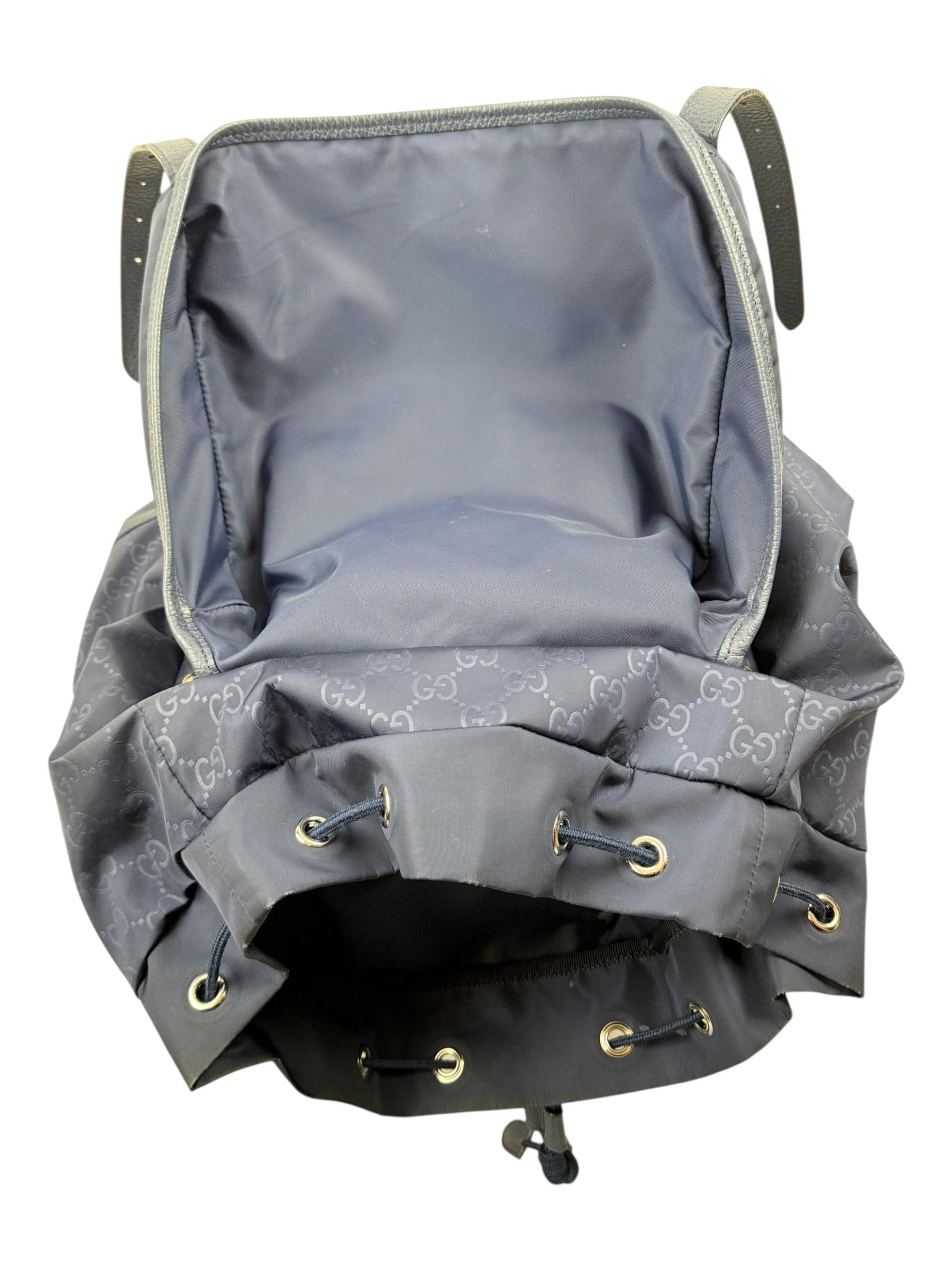 Gucci GG Nylon Backpack – Navy Blue