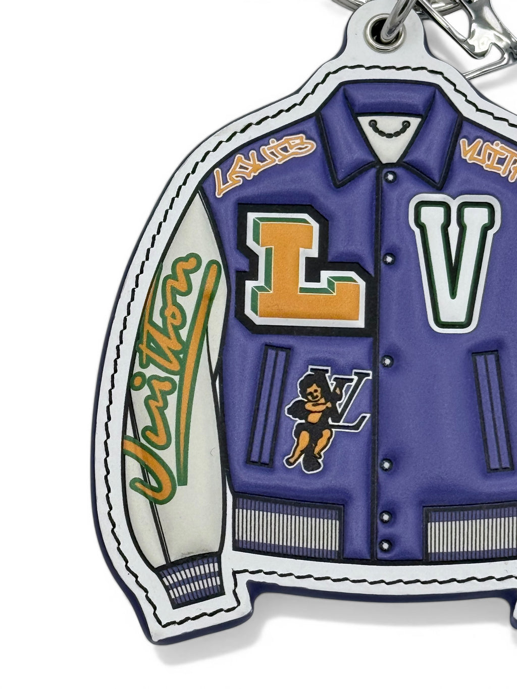 Louis Vuitton x Virgil Abloh: SS21 "Zoooom with Friends" Varsity Jacket Bag Charm