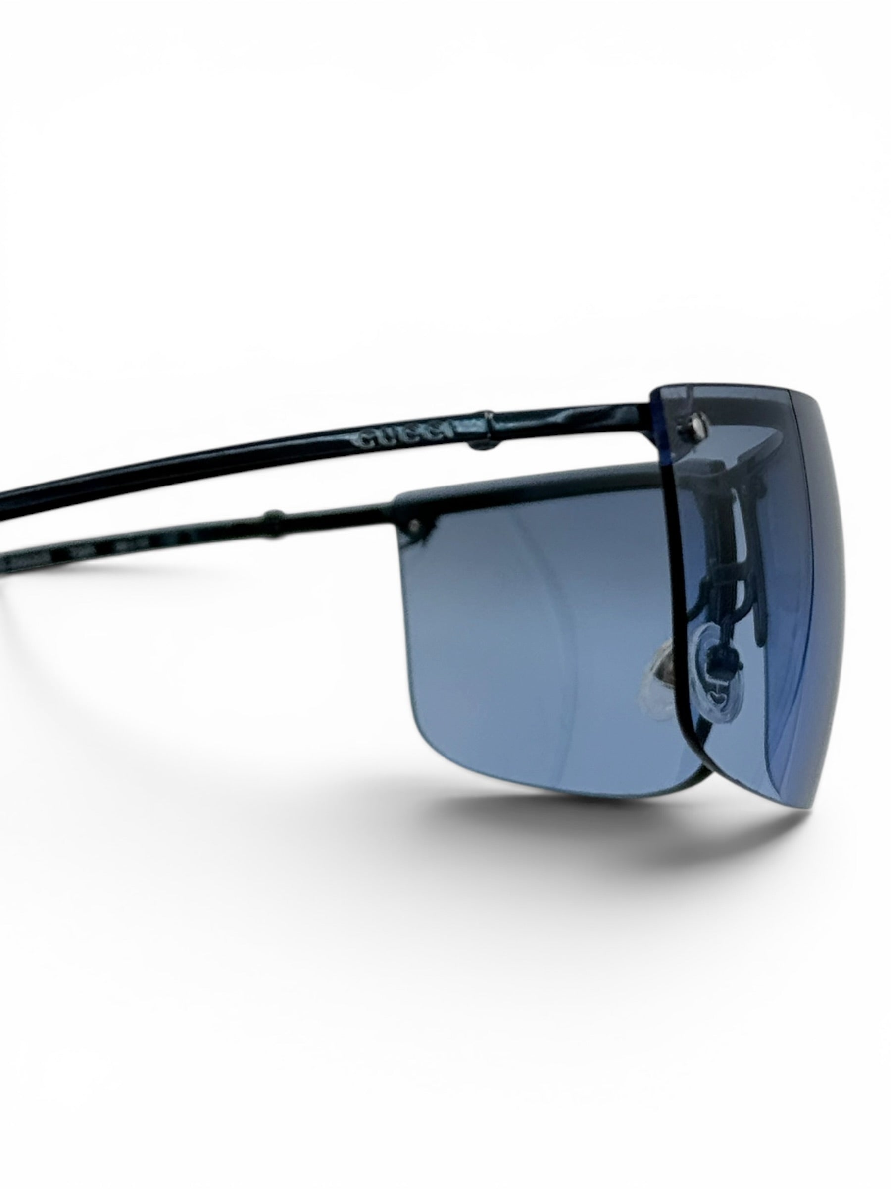 Gucci vintage sunglasses blue FW2000 - Frameless - Tom Ford Era