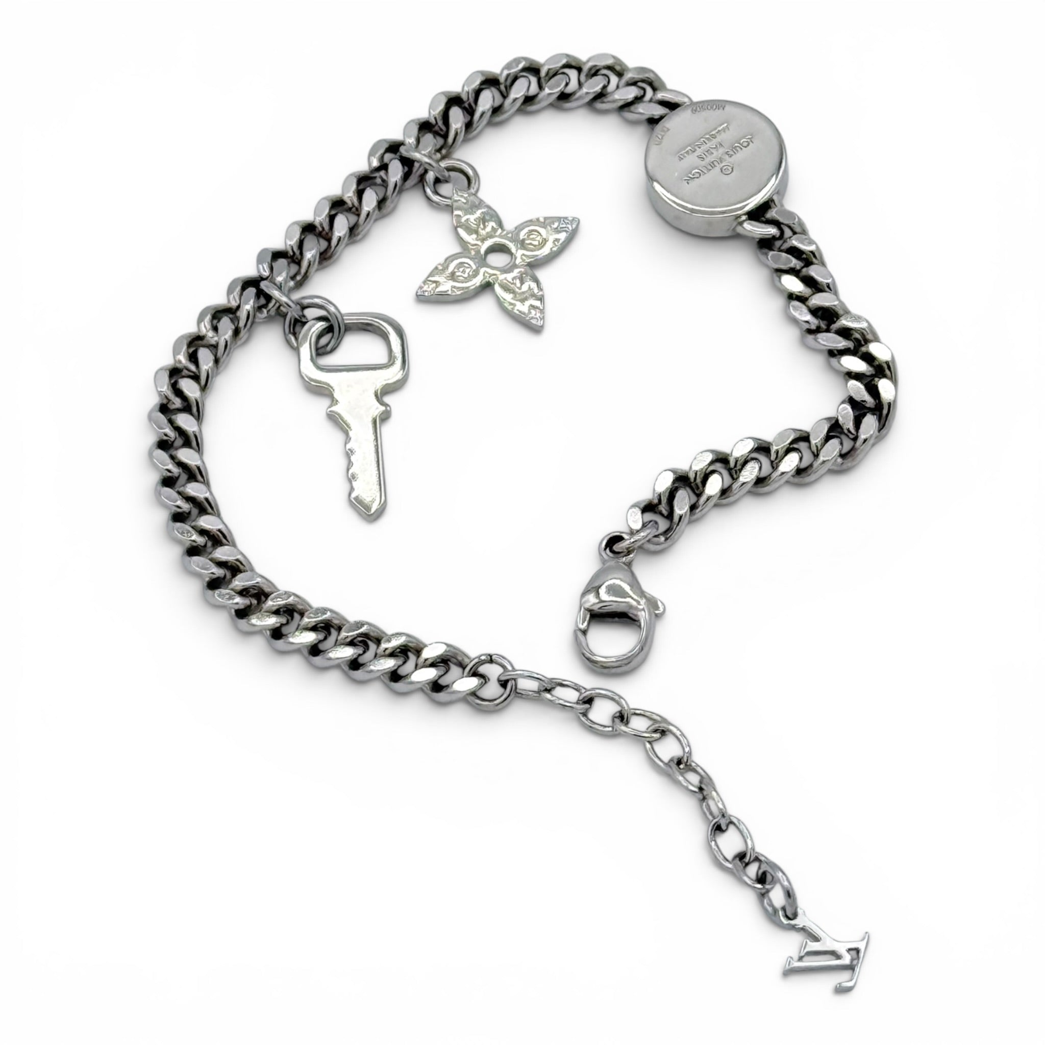 Louis Vuitton silver tone bracelet