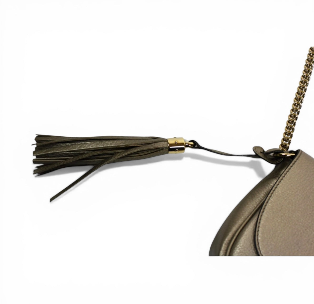 Gucci Soho Flap Disco – Metallic Leather (Gold / Silver)