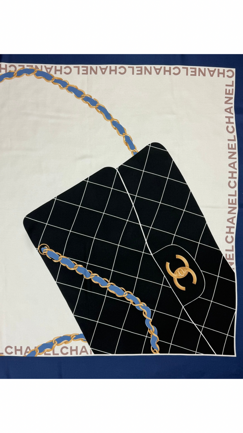 Chanel silk scarf LUXVINTAGE-LISBON