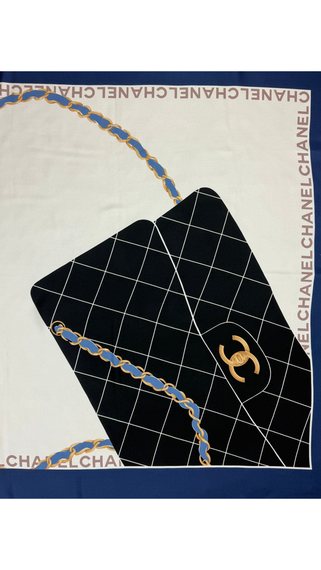 Chanel silk scarf LUXVINTAGE-LISBON