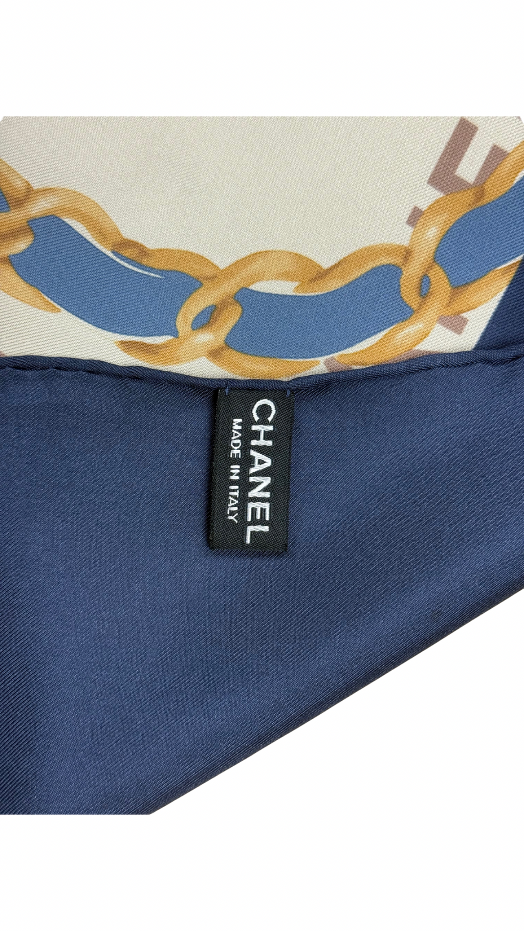 Chanel silk scarf LUXVINTAGE-LISBON