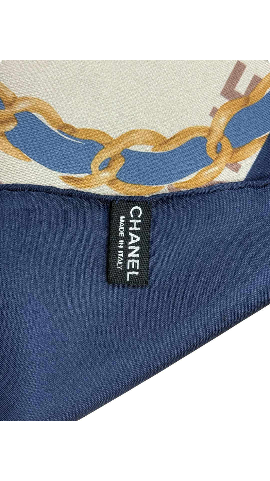 Chanel silk scarf LUXVINTAGE-LISBON