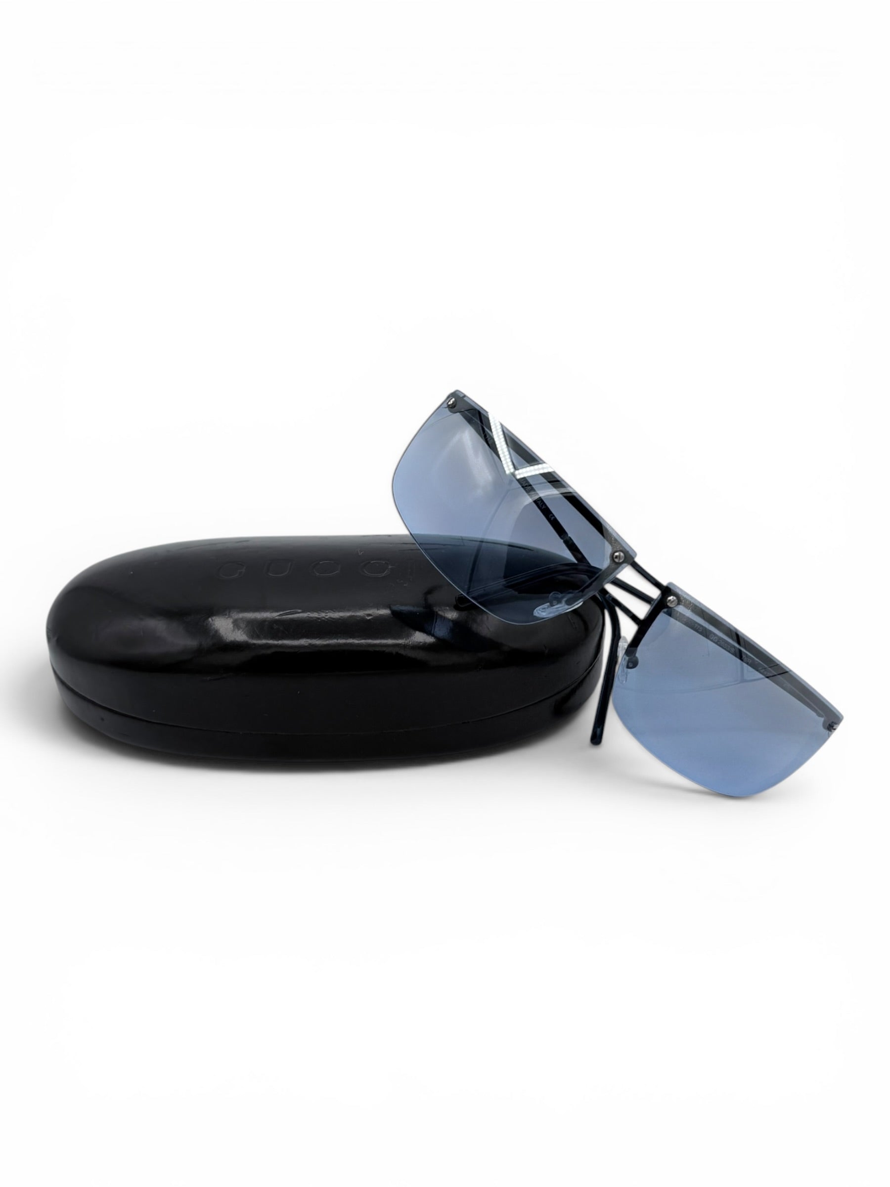 Gucci vintage sunglasses blue FW2000 - Frameless - Tom Ford Era